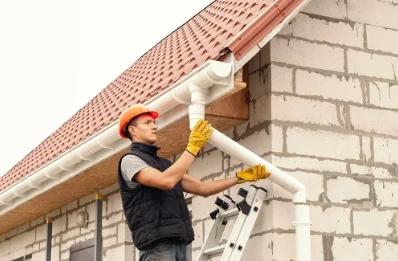 Pose et remplacement de gouttières à Terroles